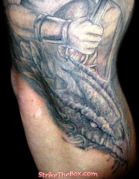 close up of tattoo