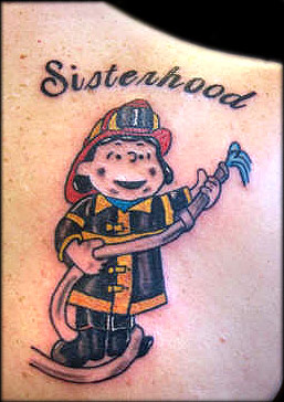 female firefighter tattoo