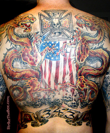 Firefighter Tattoos on Strike The Box Firefighter Tattoos