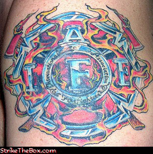 firefighter tattoo