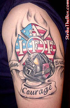 firefighter tattoo