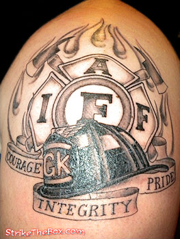 firefighter IAFF tattoo