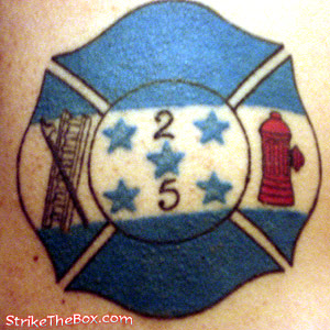 firefighter maltese cross tattoo