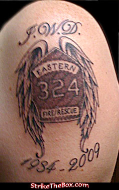 firefighter memorial tattoo