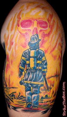 firefighter tattoo