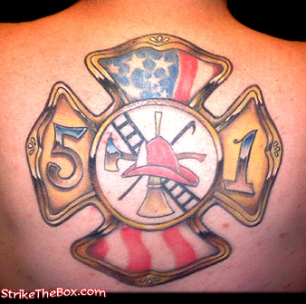 firefighter tattoo