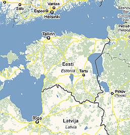 Map of Estonia