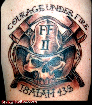 firefighter tattoo