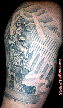 world trade center firefighter memorial tattoo