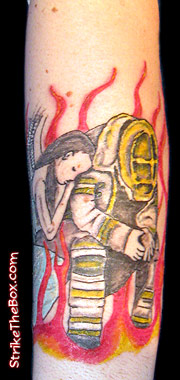 firefighter tattoo